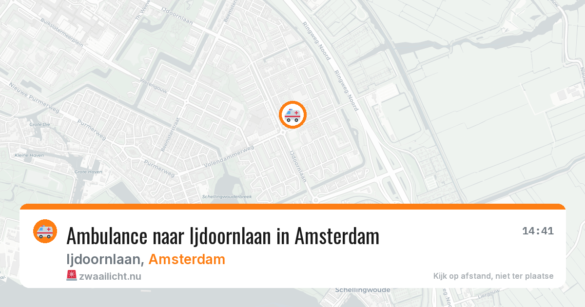 Ambulance naar Ijdoornlaan in Amsterdam — 15 mei 2026