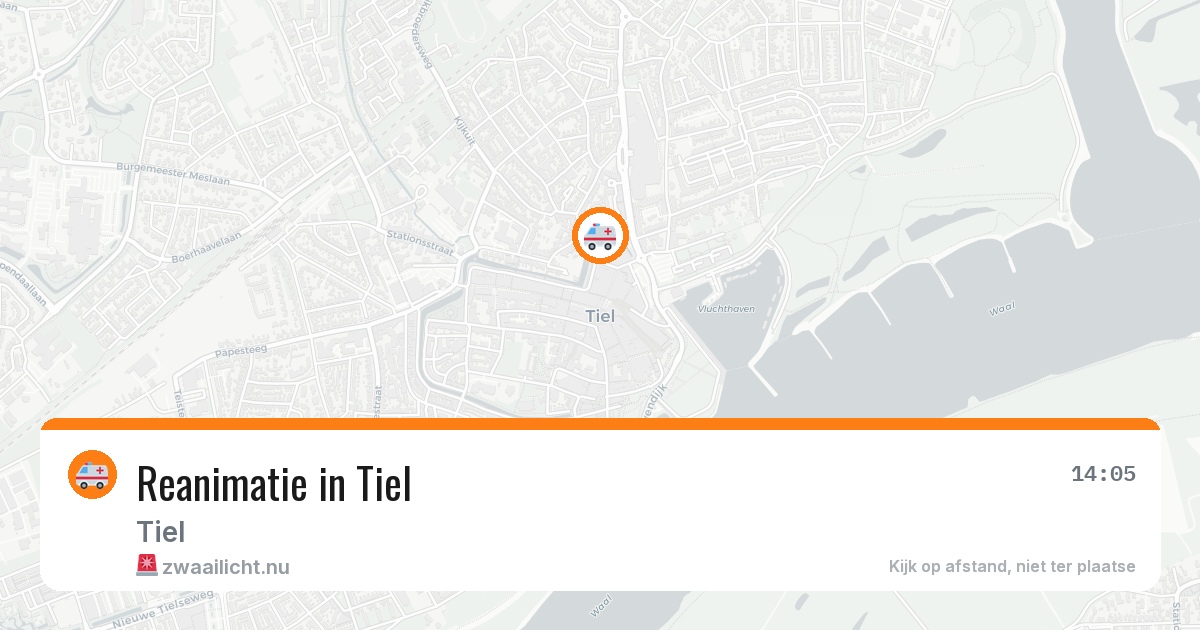 Reanimatie in Tiel — 7 jul 2026