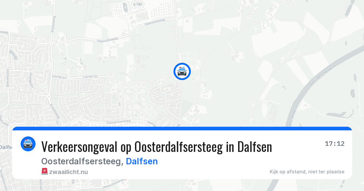 Verkeersongeval op Oosterdalfsersteeg in Dalfsen — 18 mei 2026