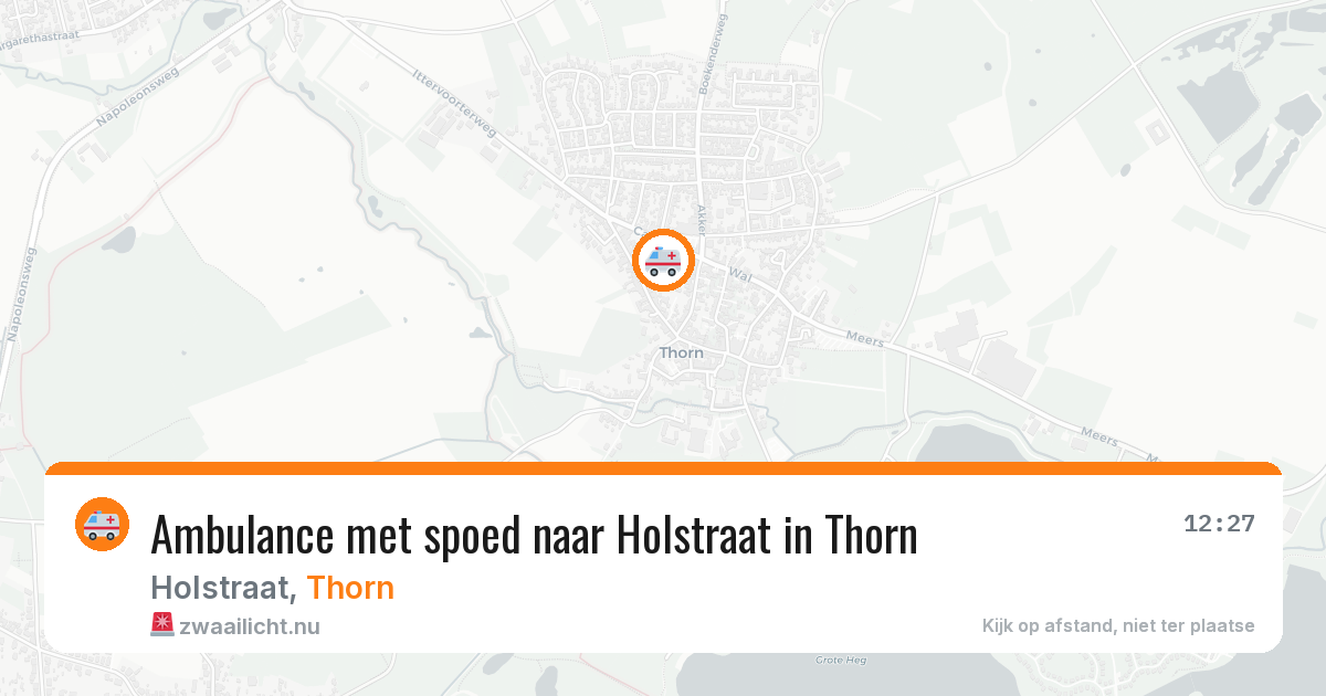 Ambulance met spoed naar Holstraat in Thorn — 27 jan 2026