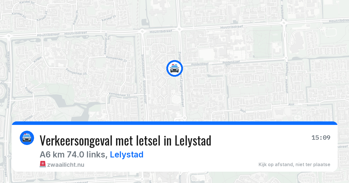 Verkeersongeval met letsel in Lelystad — 22 mei 2026