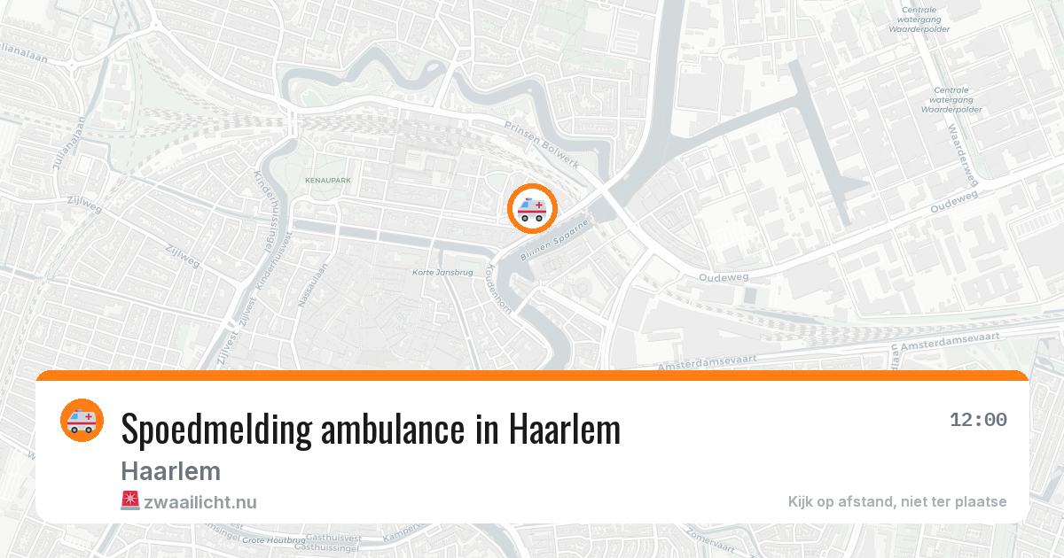 Spoedmelding ambulance in Haarlem — 22 jul 2026