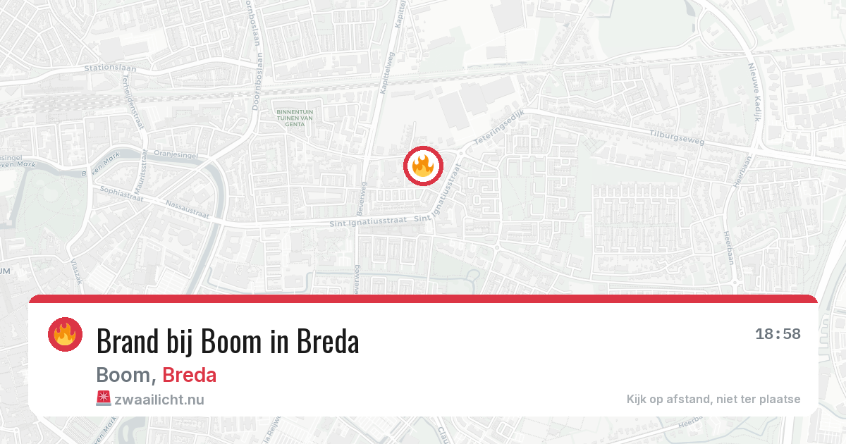 Brand bij Boom in Breda — 3 jun 2026