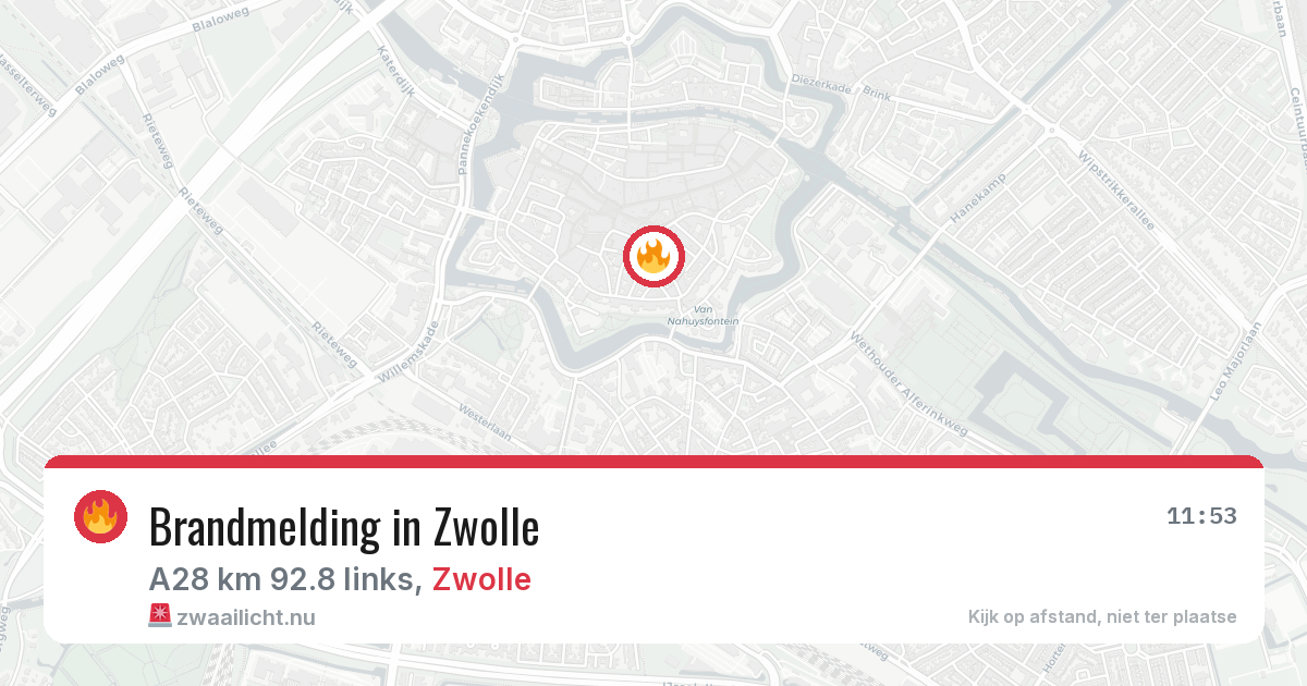 Brandmelding in Zwolle — 16 jul 2026