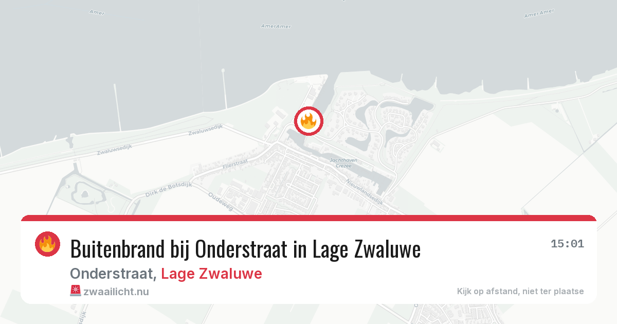 Buitenbrand bij Onderstraat in Lage Zwaluwe — 25 jul 2026