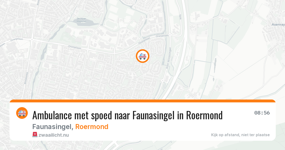 Ambulance met spoed naar Faunasingel in Roermond — 10 feb 2026