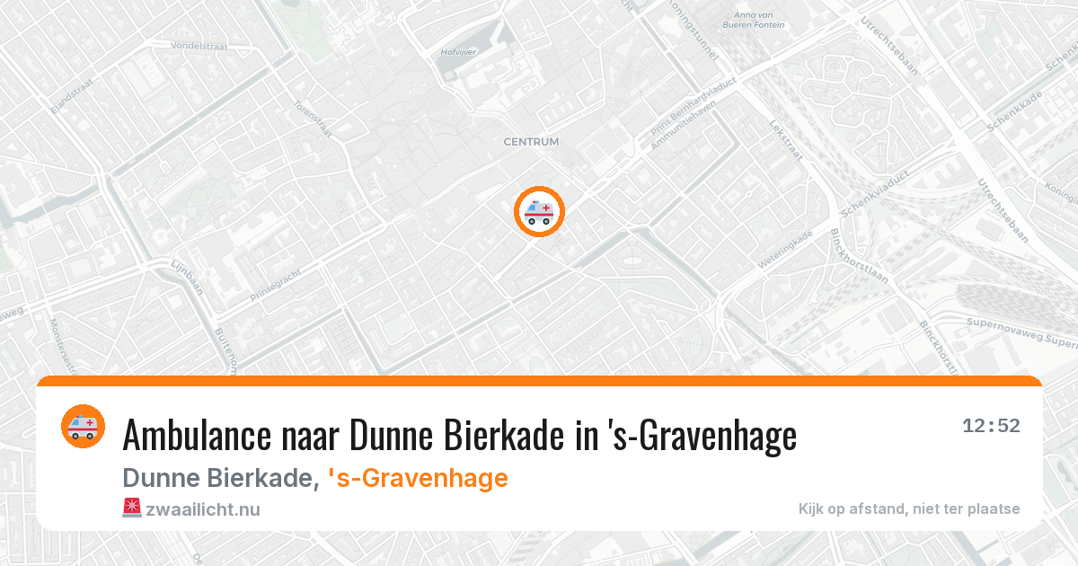 Ambulance naar Dunne Bierkade in 's-Gravenhage — 13 feb 2026
