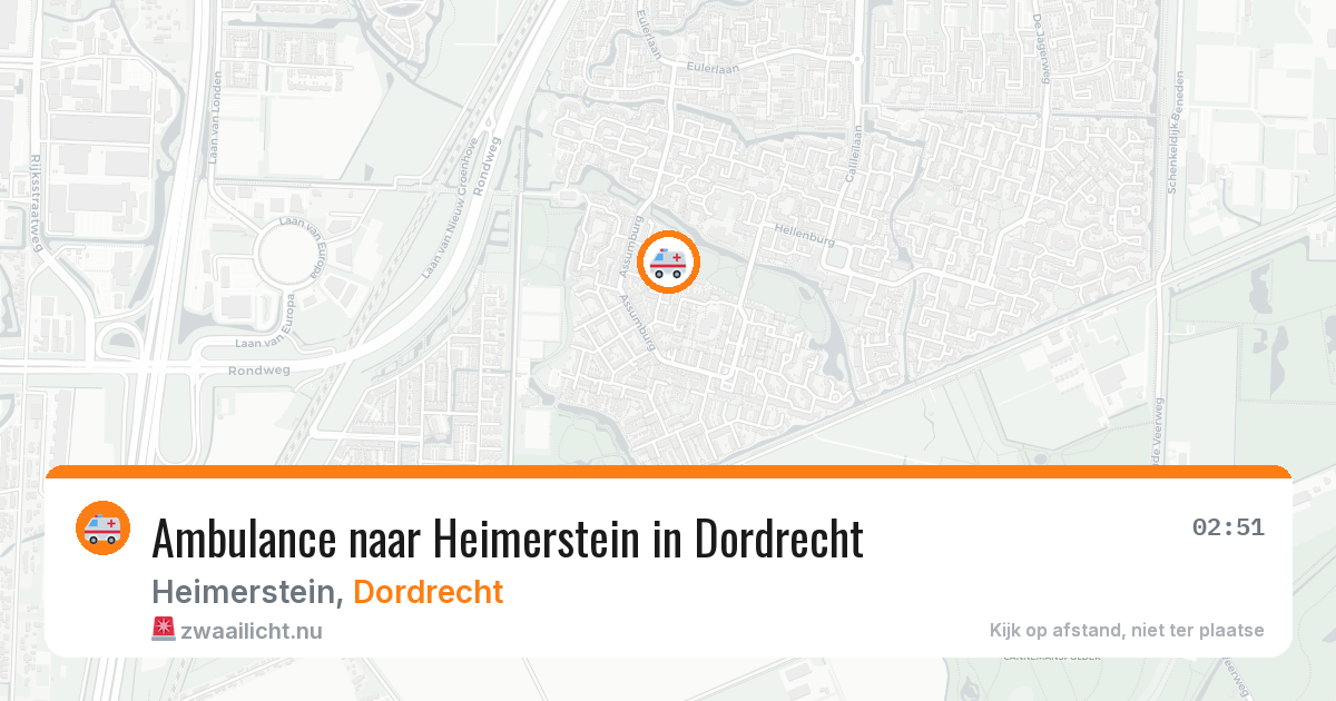 Ambulance naar Heimerstein in Dordrecht — 7 apr 2026