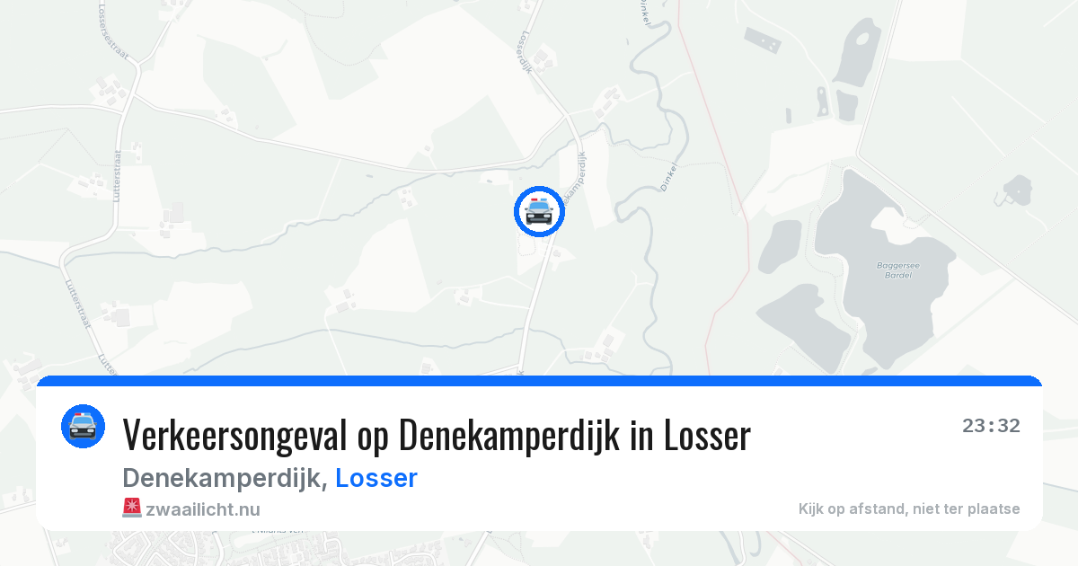 Verkeersongeval op Denekamperdijk in Losser — 30 apr 2026