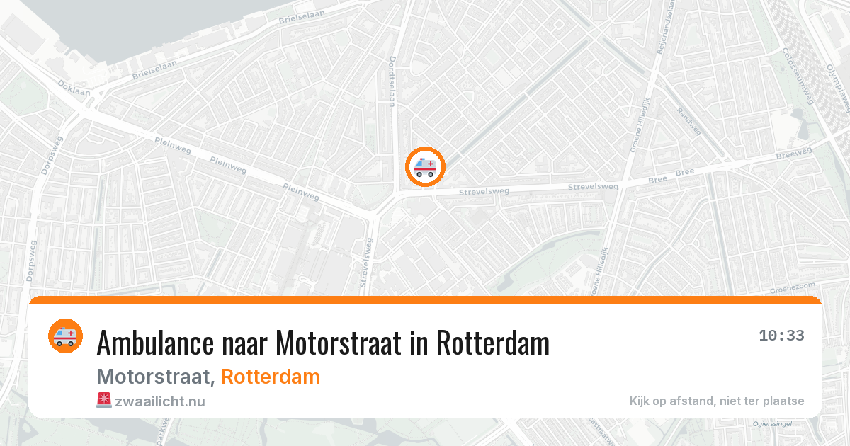 Ambulance naar Motorstraat in Rotterdam — 10 jul 2026