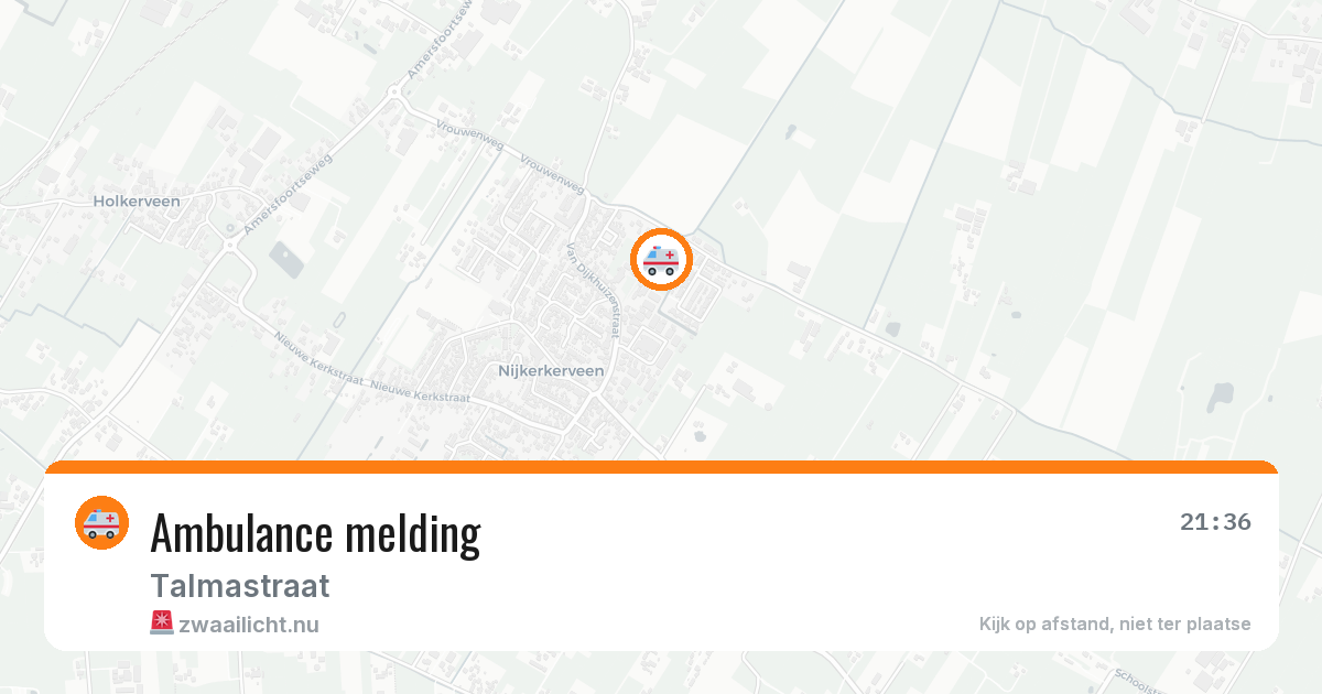 Ambulance melding — 22 jan 2026