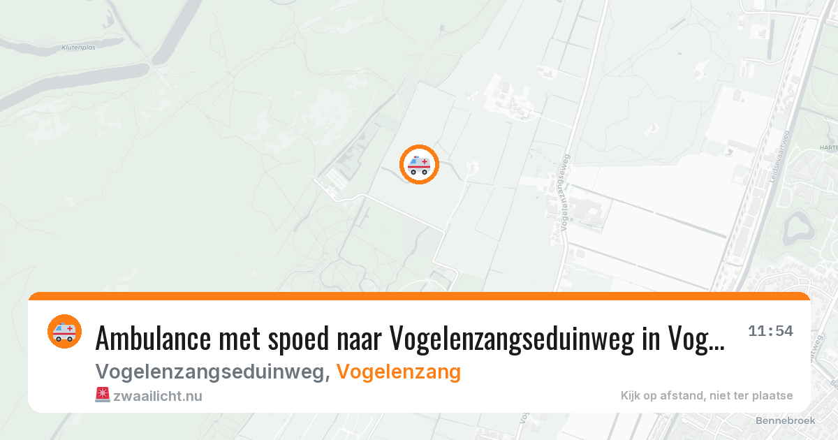 Ambulance met spoed naar Vogelenzangseduinweg in Vogelenzang — 26 jan 2026
