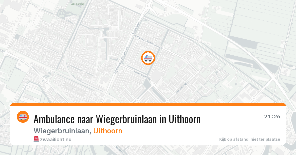 Ambulance naar Wiegerbruinlaan in Uithoorn — 11 jul 2026