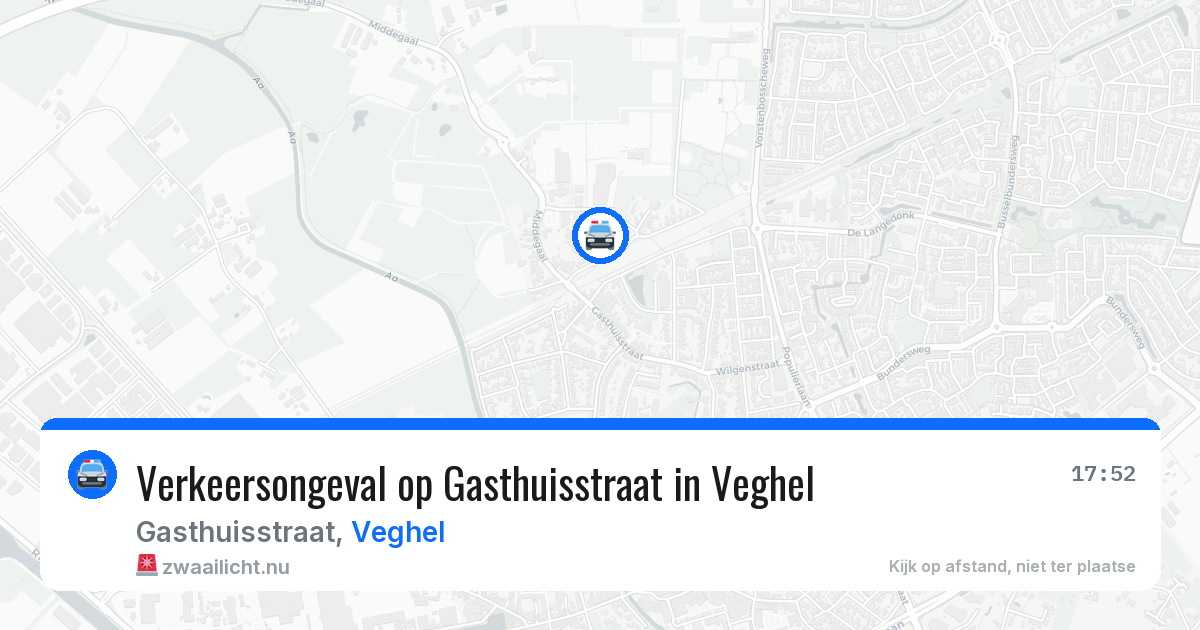 Verkeersongeval op Gasthuisstraat in Veghel — 18 jul 2026
