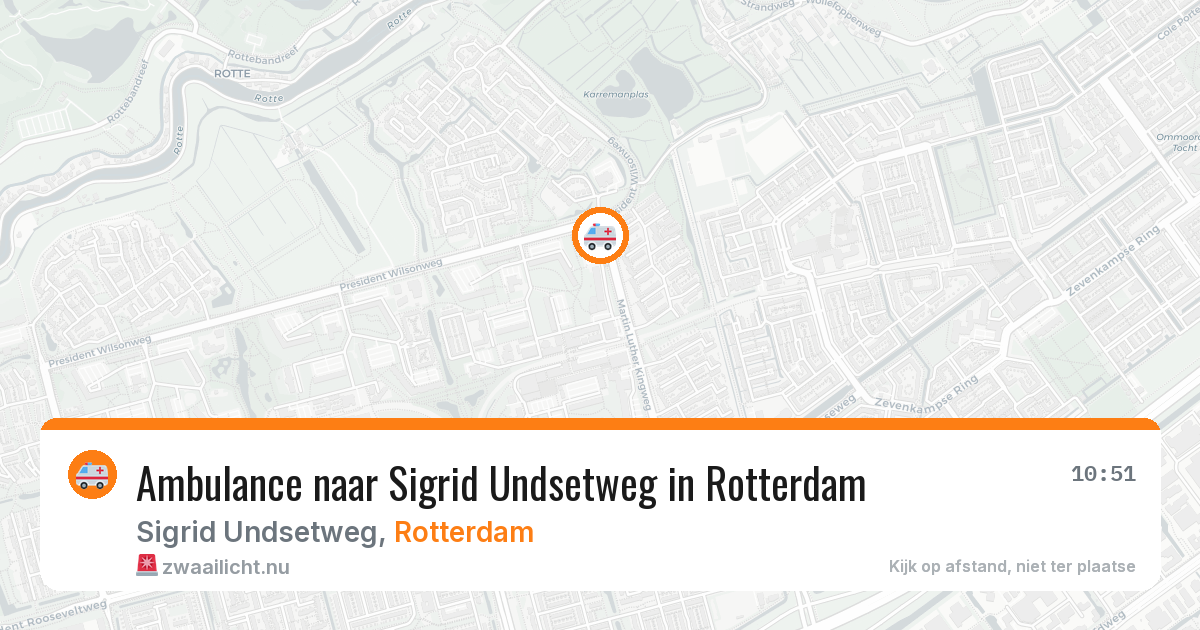 Ambulance naar Sigrid Undsetweg in Rotterdam — 27 mei 2026