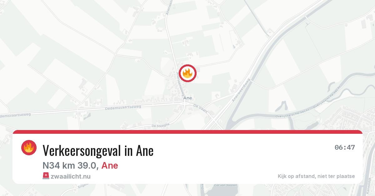 Verkeersongeval in Ane — 30 mrt 2026