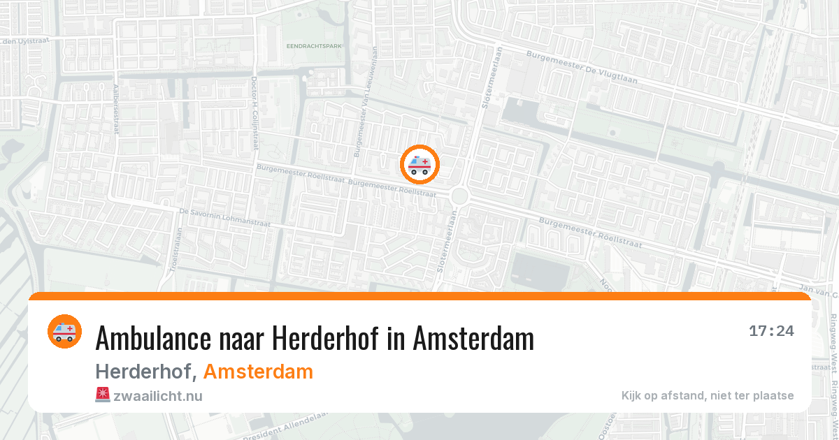 Ambulance naar Herderhof in Amsterdam — 2 jun 2026