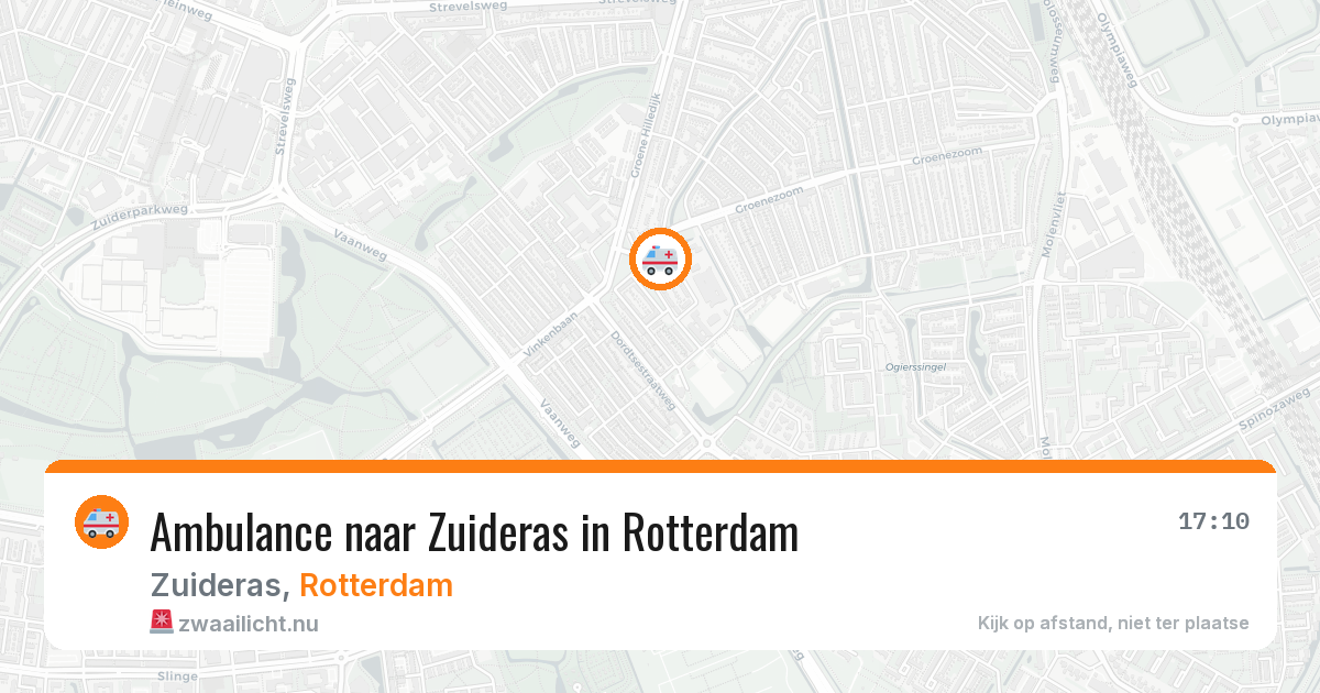 Ambulance naar Zuideras in Rotterdam — 1 jun 2026