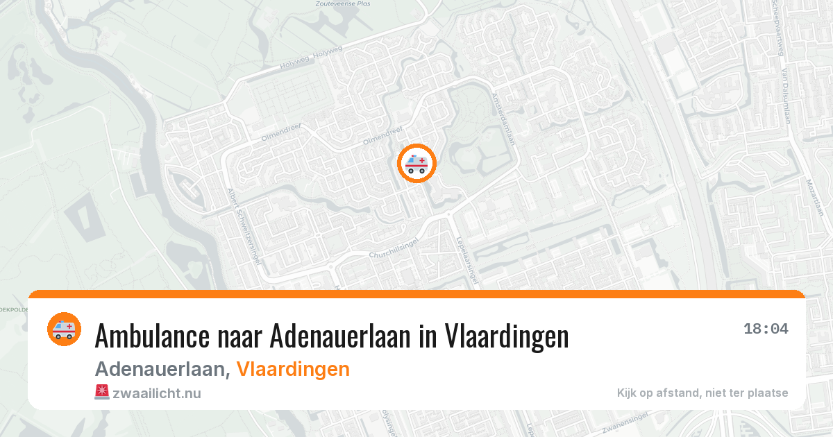 Ambulance naar Adenauerlaan in Vlaardingen — 17 mrt 2026