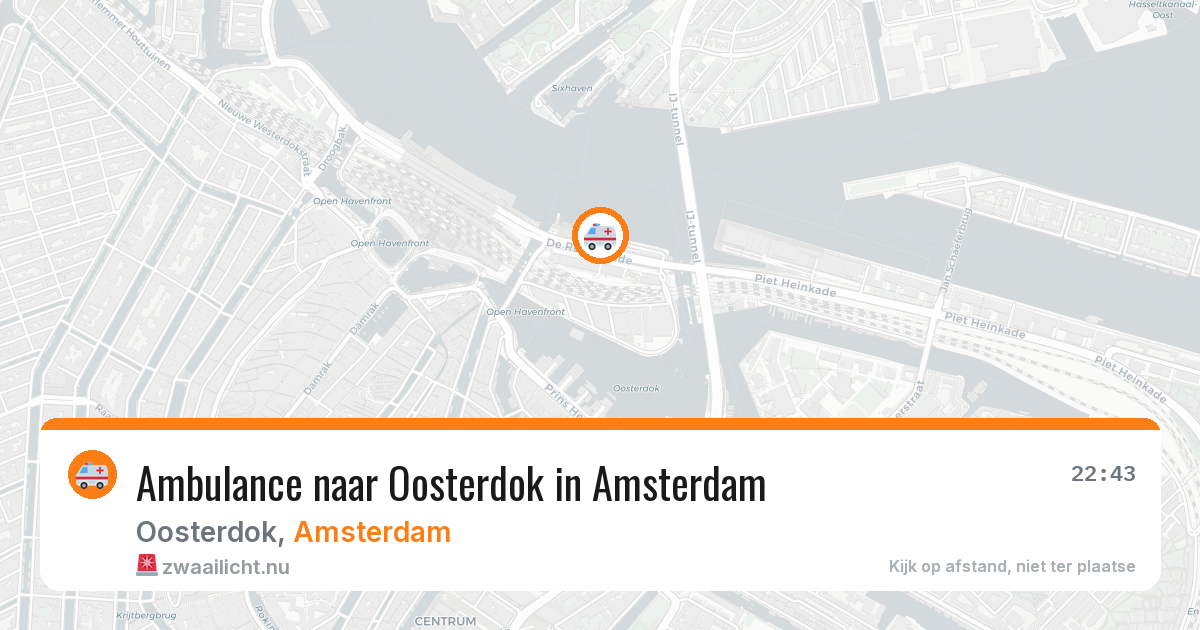 Ambulance naar Oosterdok in Amsterdam — 30 mei 2026