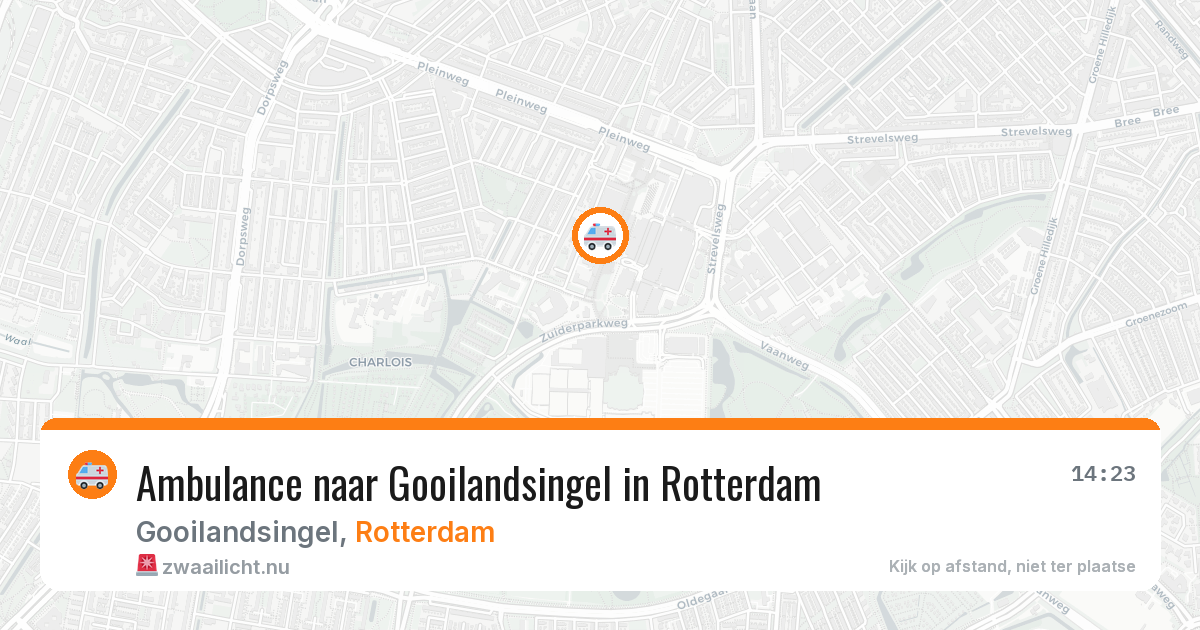 Ambulance naar Gooilandsingel in Rotterdam — 22 apr 2026