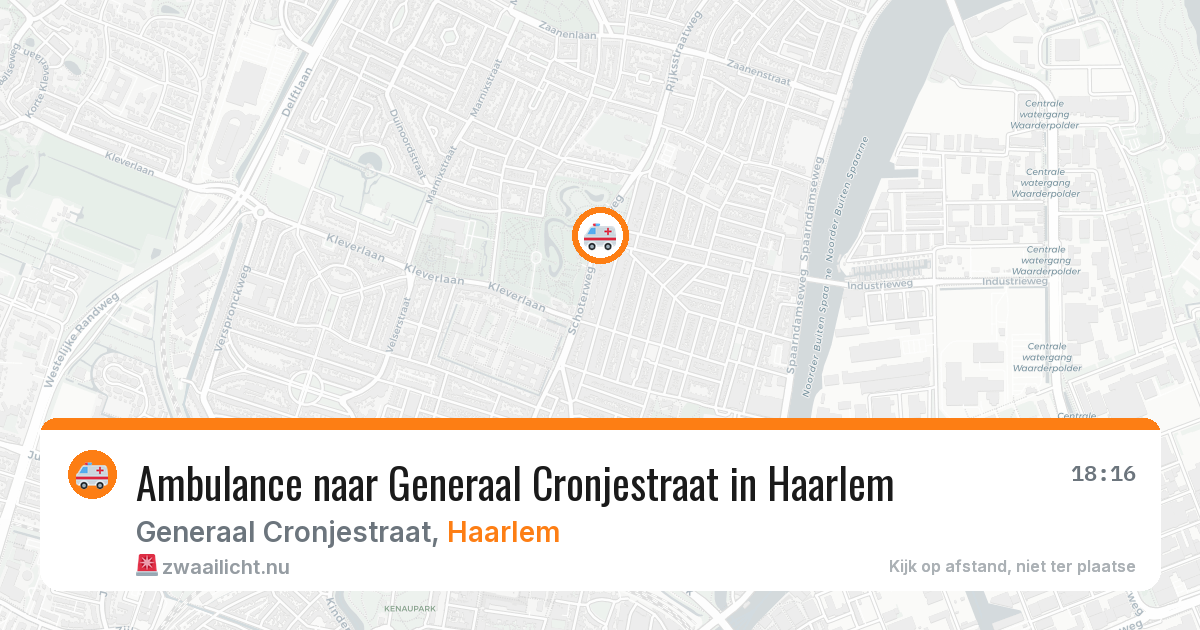 Ambulance naar Generaal Cronjestraat in Haarlem — 22 apr 2026