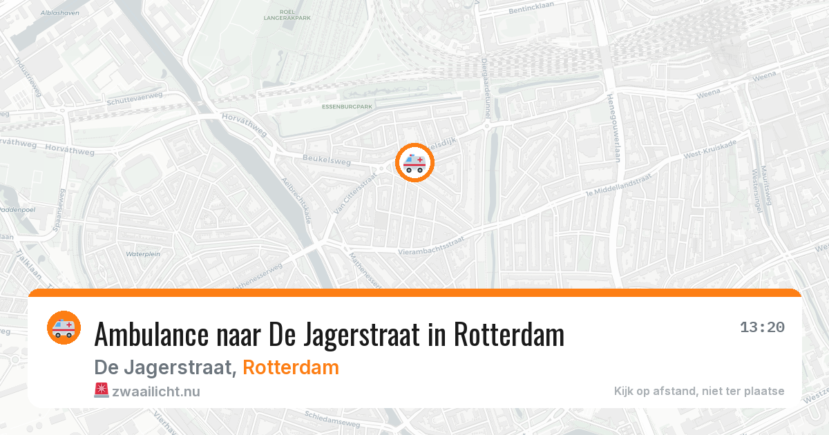 Ambulance naar De Jagerstraat in Rotterdam — 2 mrt 2026