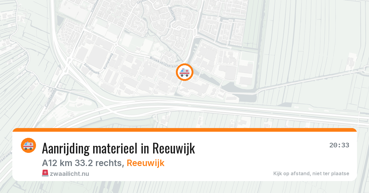 Aanrijding materieel in Reeuwijk — 5 feb 2026