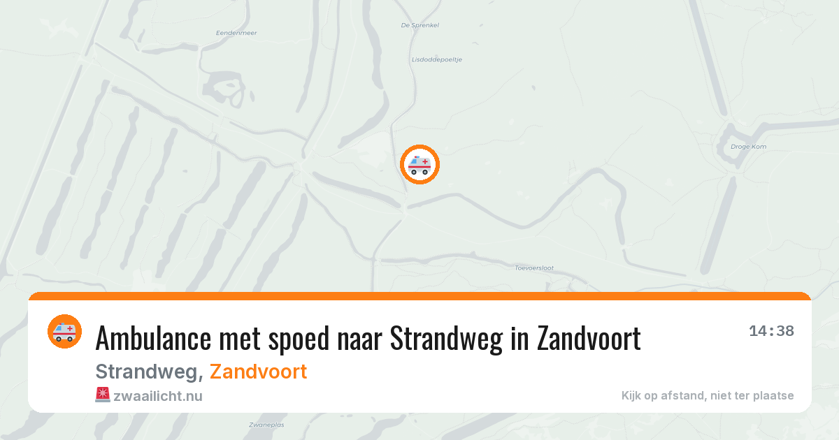 Ambulance met spoed naar Strandweg in Zandvoort — 11 mei 2026