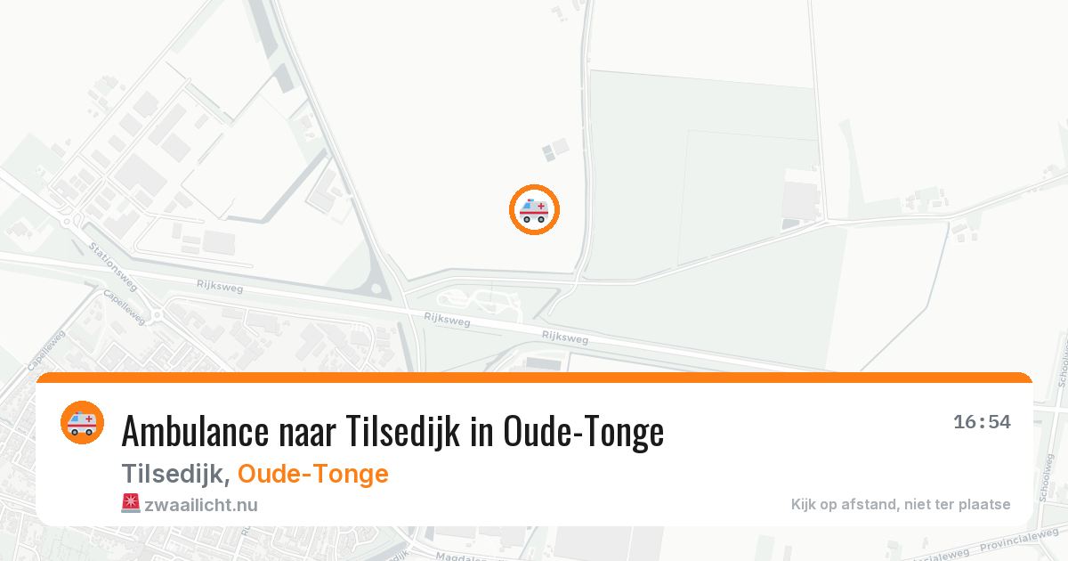 Ambulance naar Tilsedijk in Oude-Tonge — 18 jul 2026