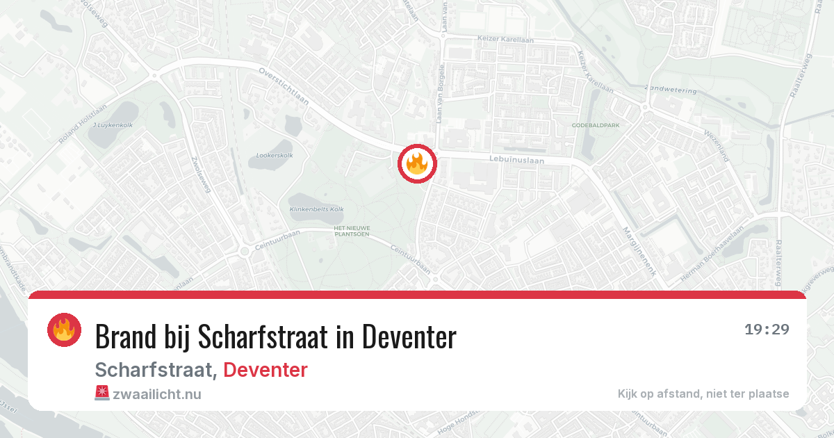 Brand bij Scharfstraat in Deventer — 29 mei 2026