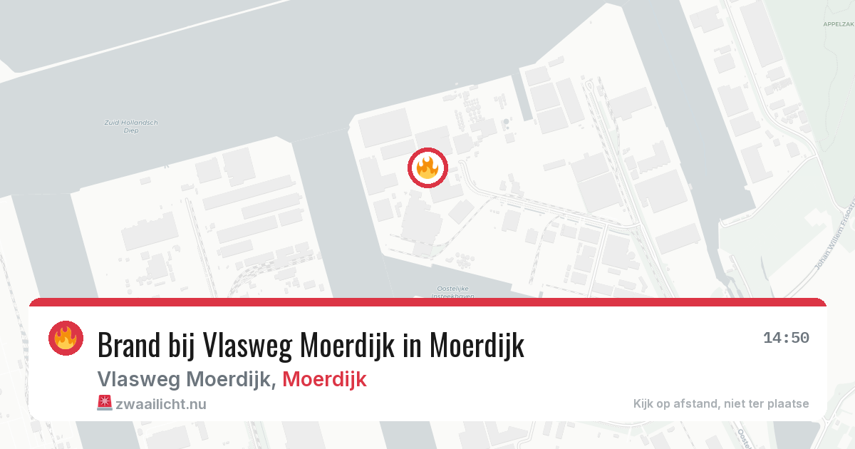 Brand bij Vlasweg Moerdijk in Moerdijk — 2 apr 2026
