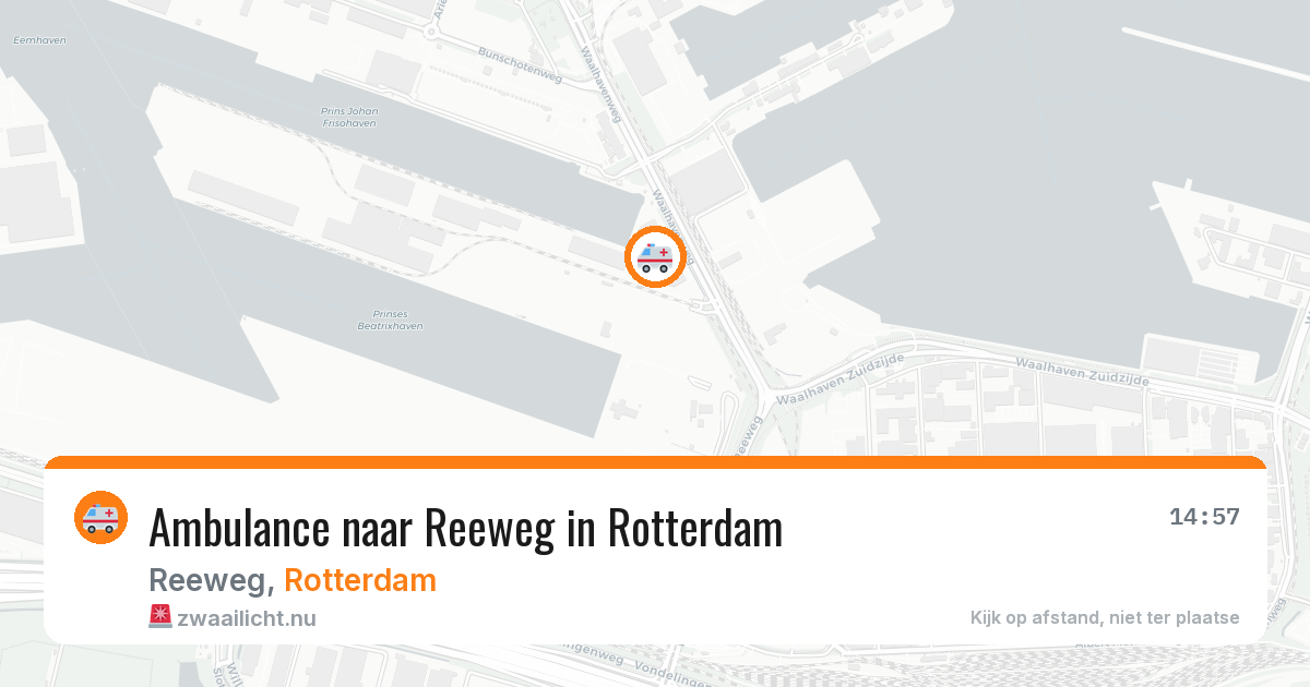 Ambulance naar Reeweg in Rotterdam — 23 jul 2026