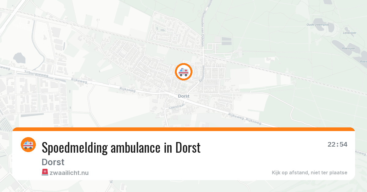 Spoedmelding ambulance in Dorst — 24 jul 2026