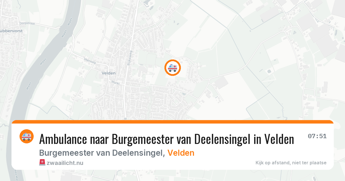 Ambulance naar Burgemeester van Deelensingel in Velden — 30 jun 2026