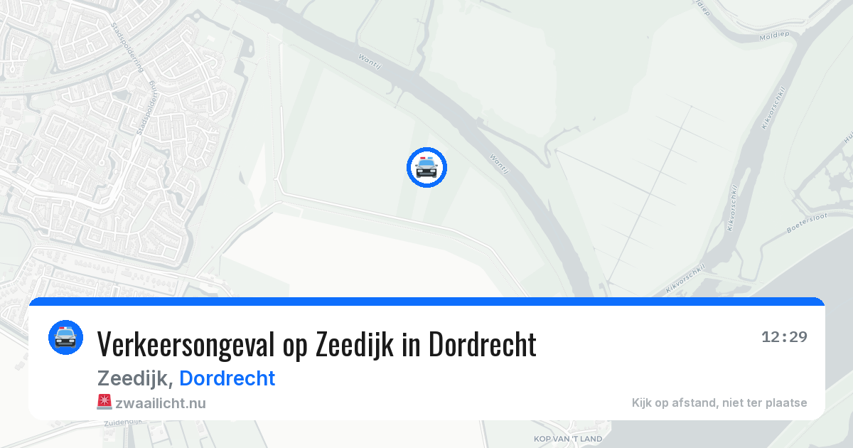 Verkeersongeval op Zeedijk in Dordrecht — 15 jul 2026