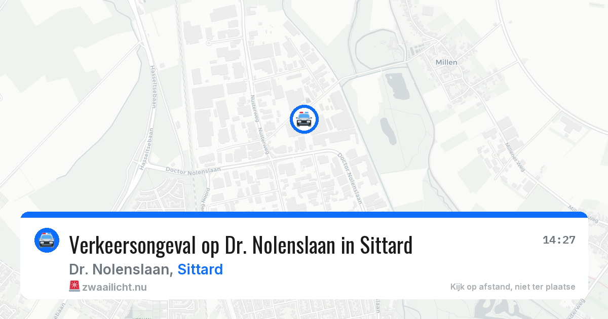 Verkeersongeval op Dr. Nolenslaan in Sittard — 15 apr 2026