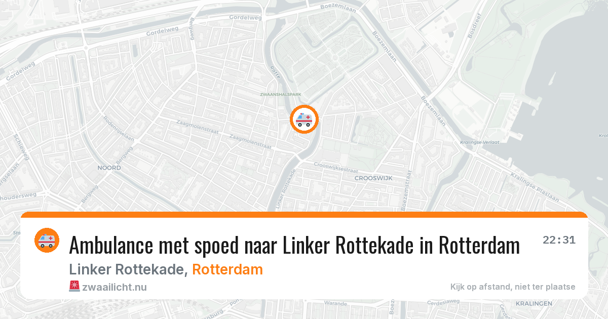 Ambulance met spoed naar Linker Rottekade in Rotterdam — 3 jun 2026