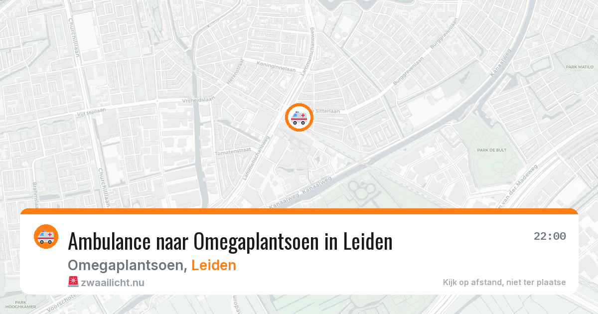 Ambulance naar Omegaplantsoen in Leiden — 16 jul 2026