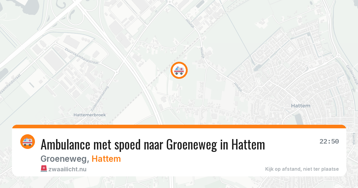 Ambulance met spoed naar Groeneweg in Hattem — 17 jul 2026
