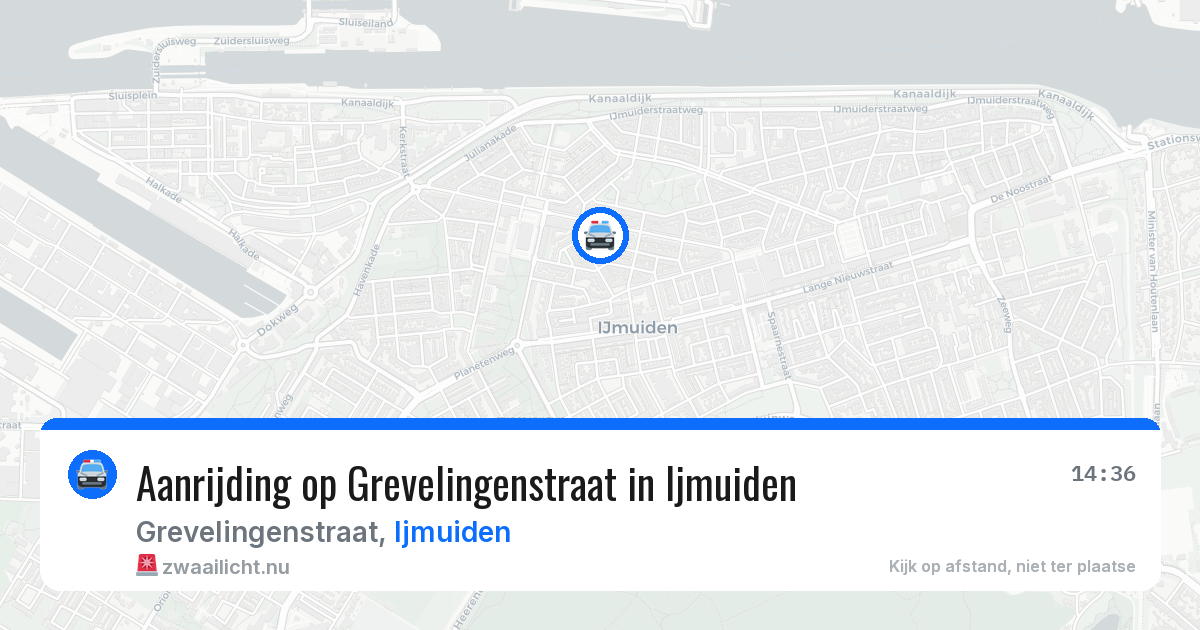 Aanrijding op Grevelingenstraat in Ijmuiden — 11 jul 2026