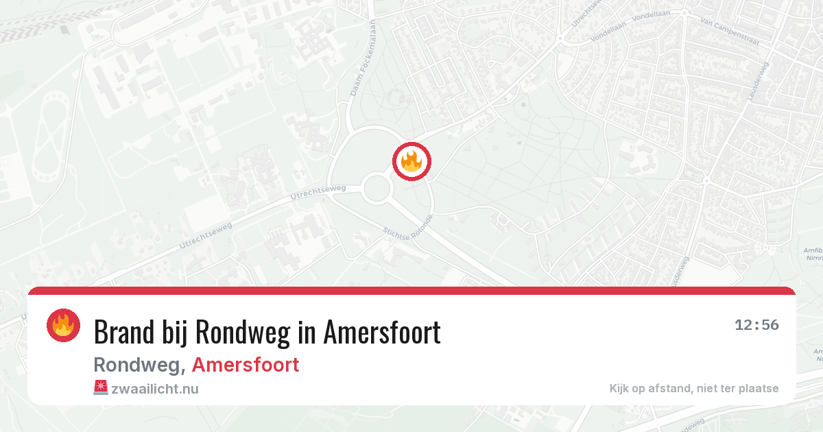 Brand bij Rondweg in Amersfoort — 2 apr 2026
