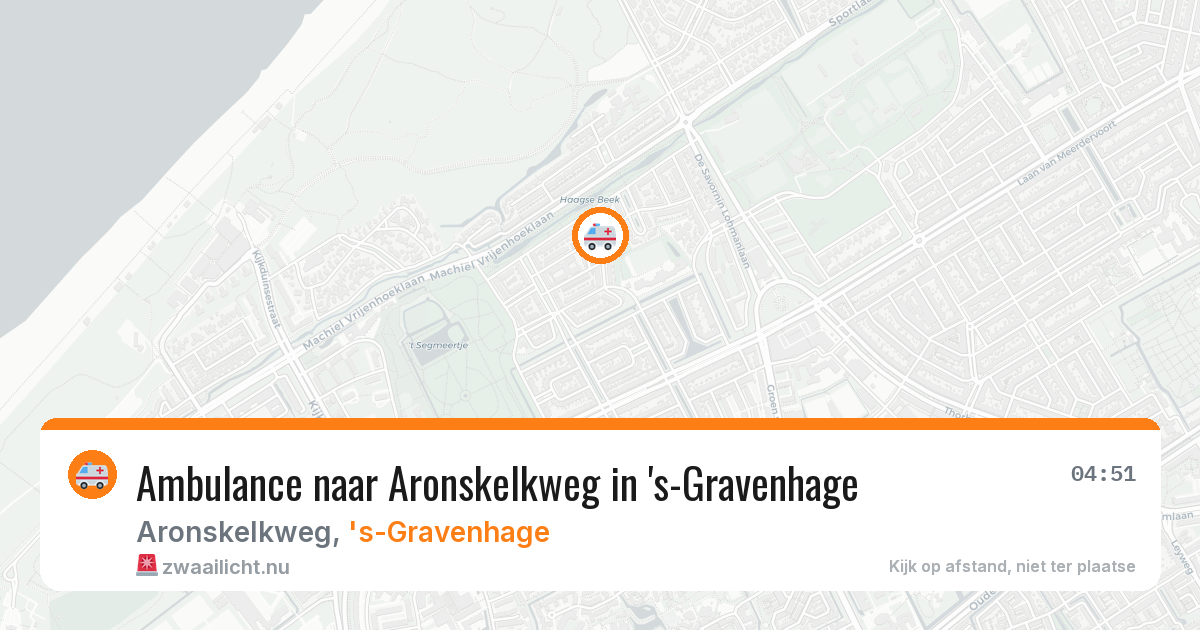 Ambulance naar Aronskelkweg in 's-Gravenhage — 10 apr 2026