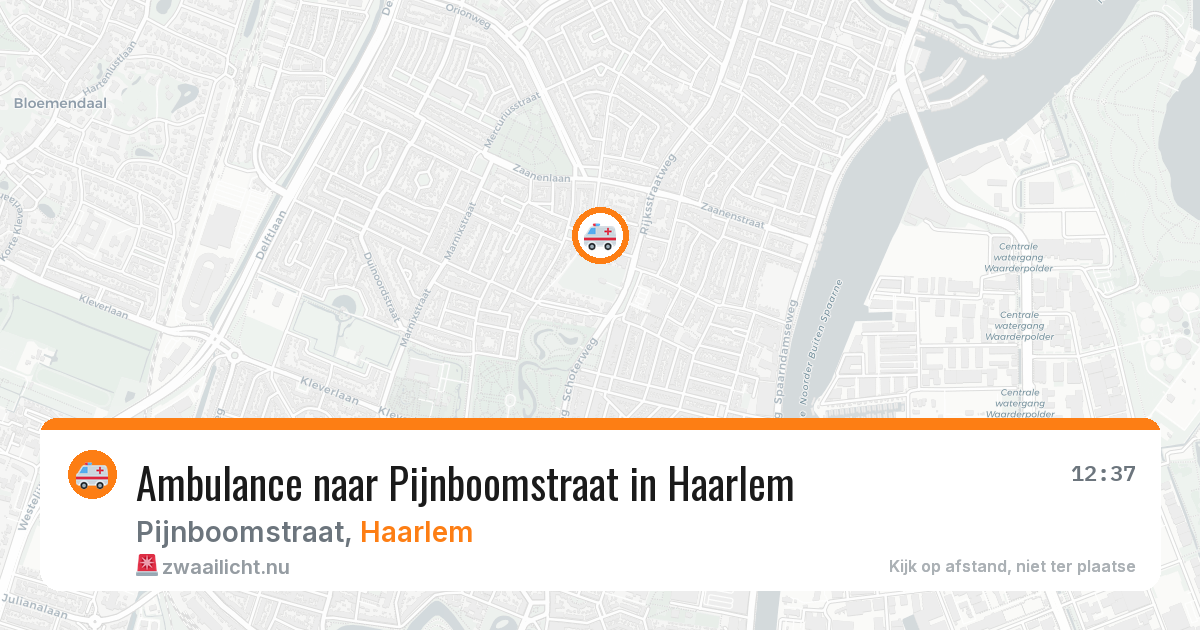 Ambulance naar Pijnboomstraat in Haarlem — 23 jul 2026