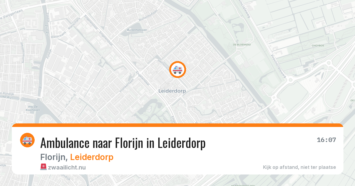 Ambulance naar Florijn in Leiderdorp — 3 mei 2026