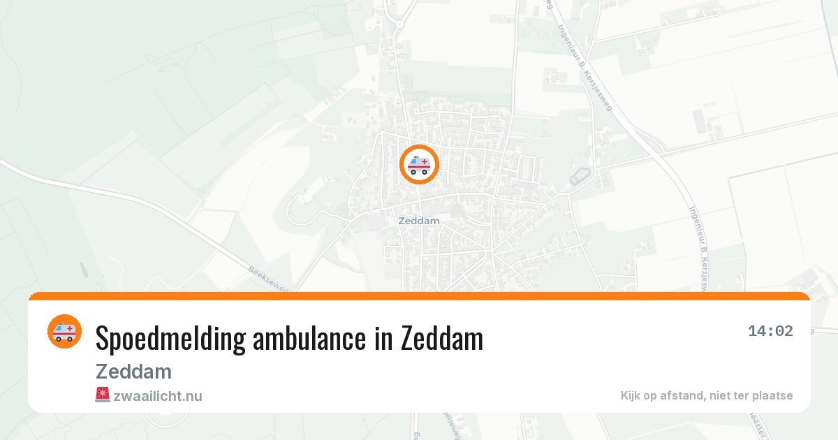Spoedmelding ambulance in Zeddam — 17 jul 2026