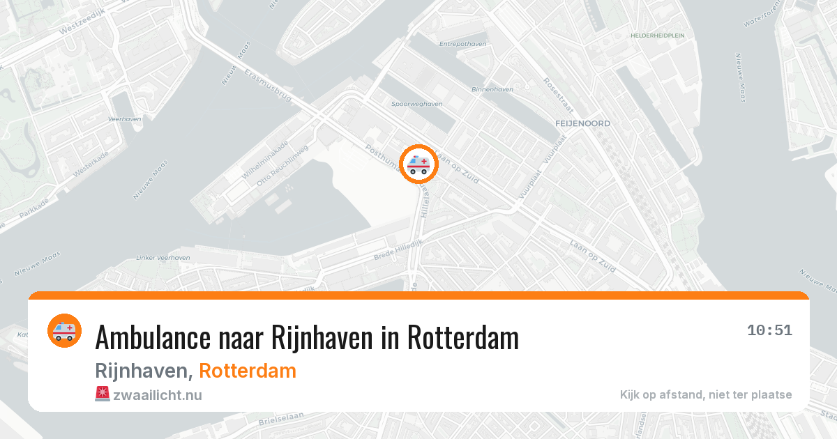 Ambulance naar Rijnhaven in Rotterdam — 21 jul 2026