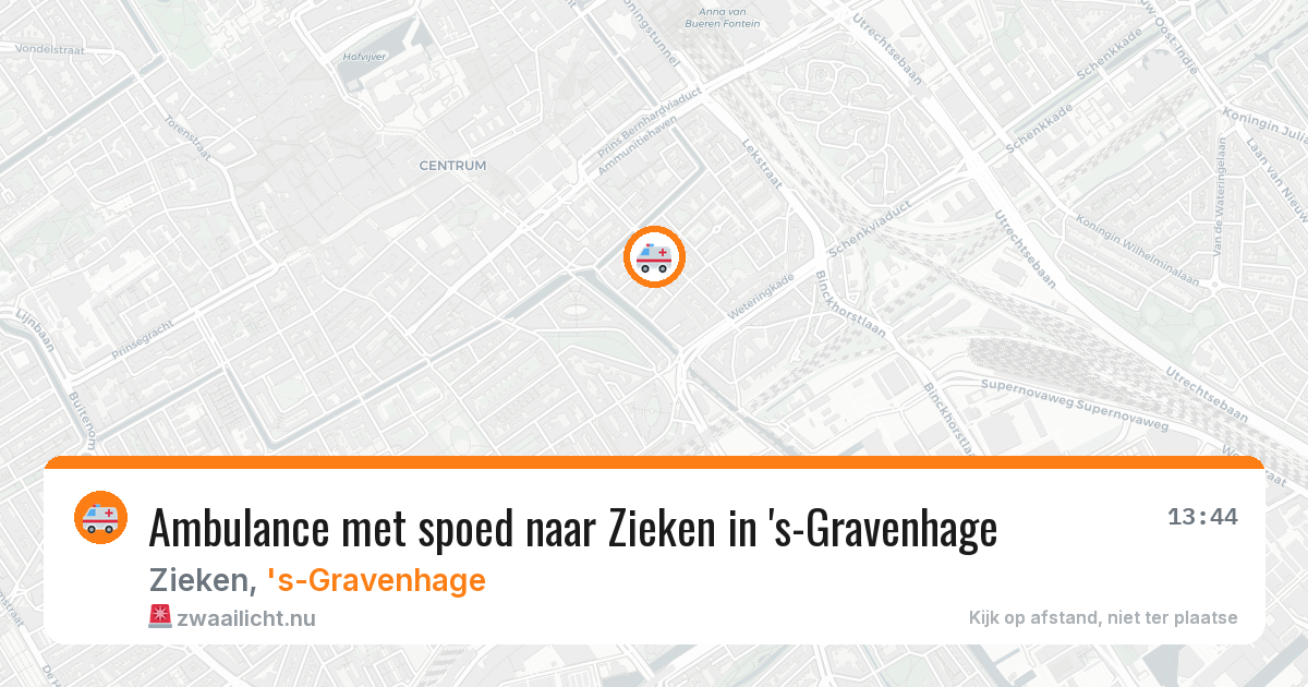 Ambulance met spoed naar Zieken in 's-Gravenhage — 7 jun 2026