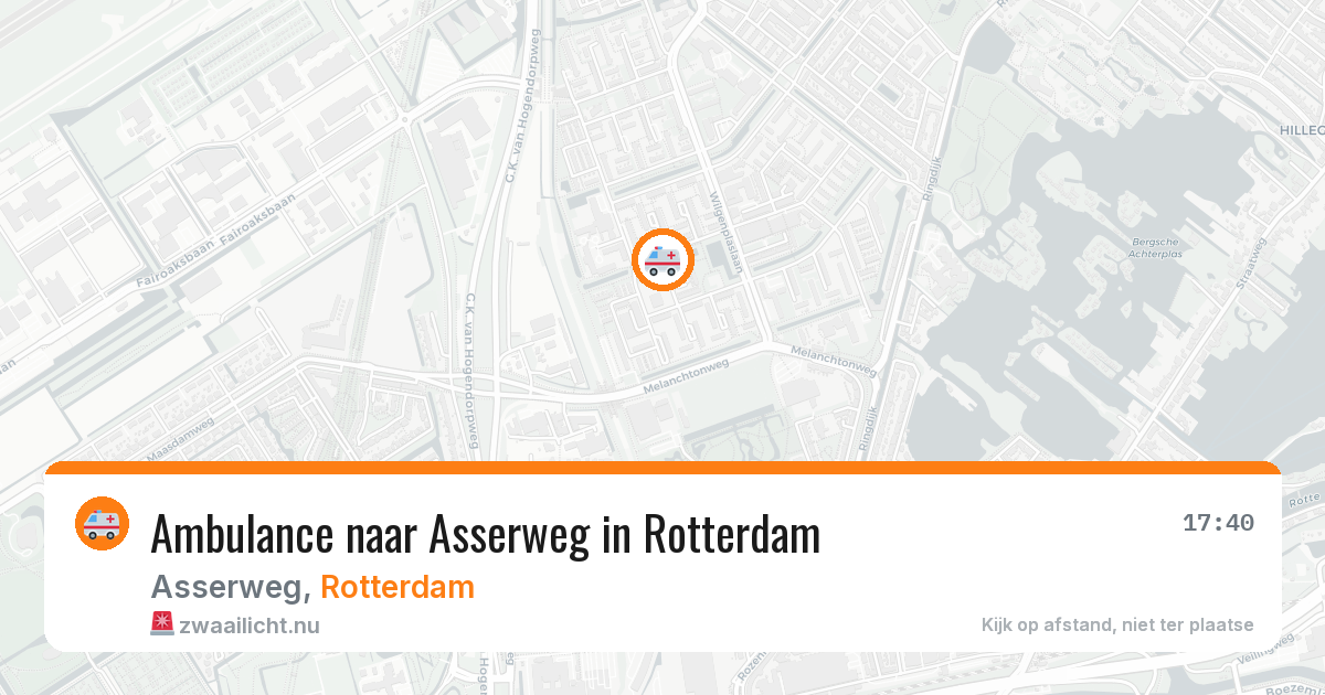 Ambulance naar Asserweg in Rotterdam — 22 mei 2026