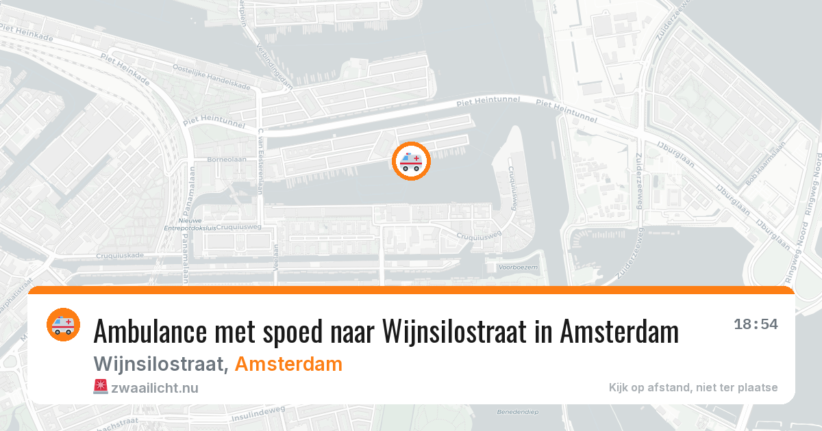 Ambulance met spoed naar Wijnsilostraat in Amsterdam — 22 mei 2026